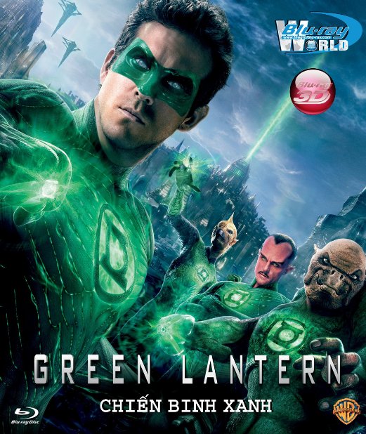 D036. The Green Lantern - Chiến Binh Xanh 3D 25G(DTS-HD 5.1)  